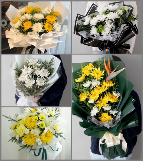 西藏拉萨城关区吉日街道白事花束代送